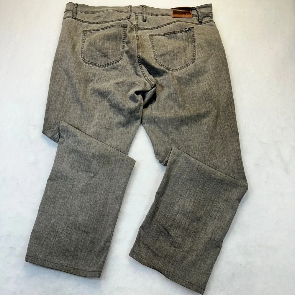 Travis Mathew Denim‎ Pants Mens 40 Grey Casual Golf Lifestyle Stretch Worn In